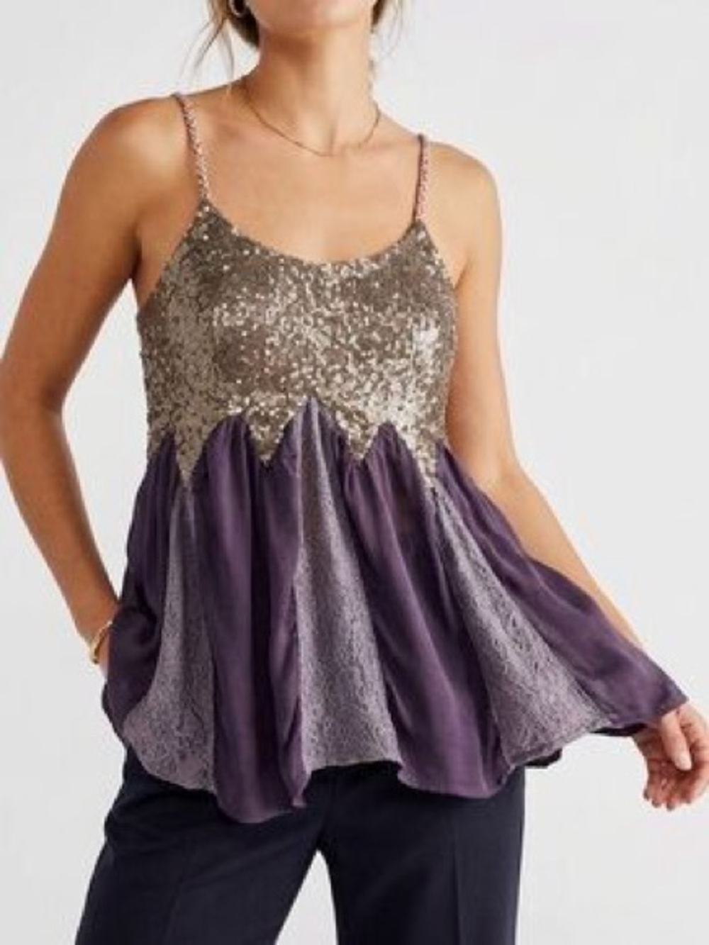 Gimmicks Lace Glitter Tank